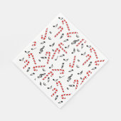 Serviette En Papier Notes de musique sucre de canne (Coin)