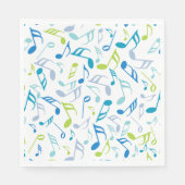 Serviette En Papier Notes musicales (Devant)