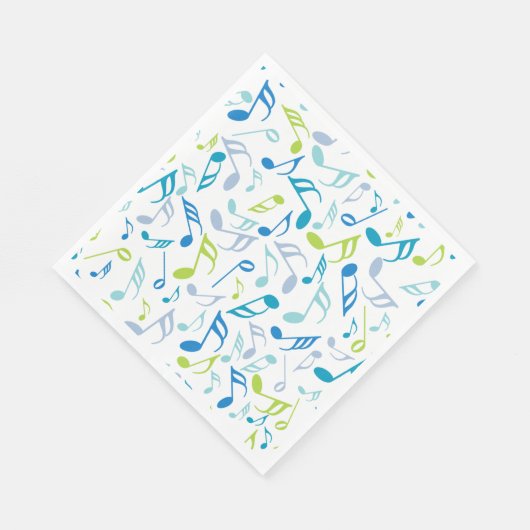 Serviette En Papier Notes musicales (Coin)
