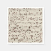 Serviette En Papier Notes musicales (Devant)