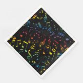 Serviette En Papier Notes musicales 5 (Coin)