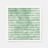 Serviette En Papier Notes musicales aquarelle (Devant)