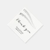 Serviette En Papier Notes musicales Merci Mariage musical (Coin)