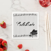 Serviette En Papier Notes musicales serviettes (En situation)