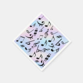 Serviette En Papier Notes musicales Serviettes multilingues Iridescend (Coin)