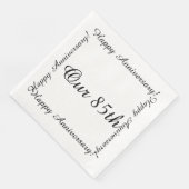 Serviette En Papier Notre 85e anniversaire heureux (Coin)