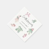 Serviette En Papier Notre baby shower de beauté endormi (Coin)