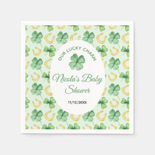 Serviette En Papier Notre Baby Shower de la Chance St Patrick