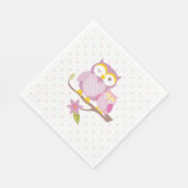 Serviette En Papier Notre Bébé Douce Chouette Baby shower Napkin (Coin)