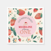 Serviette En Papier Notre Berry Sweet Anniversaire (Devant)