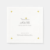 Serviette En Papier notre cocktail standard de réception de mariage (Devant)