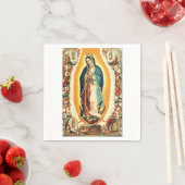 Serviette En Papier Notre-Dame de Guadalupe (En situation)