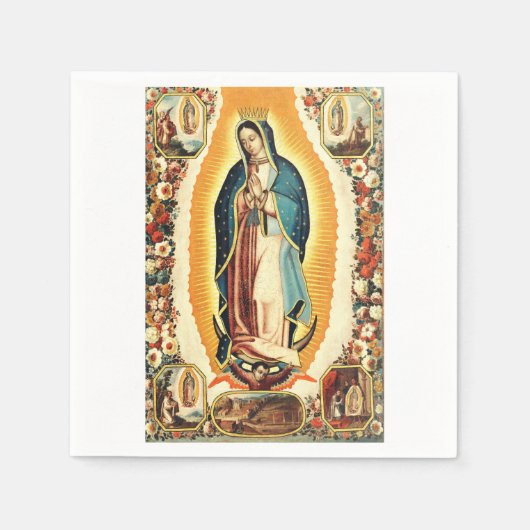 Serviette En Papier Notre-Dame de Guadalupe (Devant)