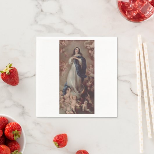 Serviette En Papier Notre-Dame de l'Immaculée Conception (En situation)