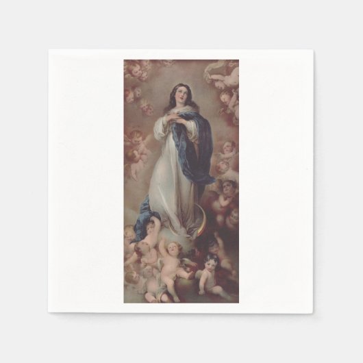 Serviette En Papier Notre-Dame de l'Immaculée Conception Art (Devant)
