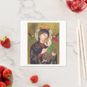 Serviette En Papier Notre Dame de Perpetual Aide (En situation)