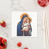 Serviette En Papier Notre-Dame du Mont Carmel (En situation)