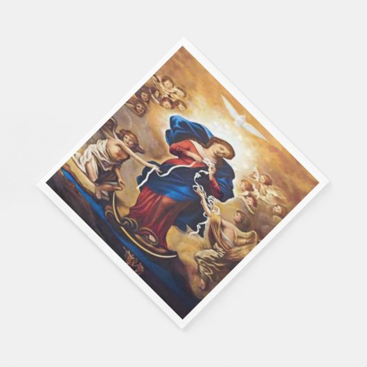 Serviette En Papier Notre-Dame qui a des noeuds (Coin)