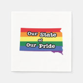 Serviette En Papier Notre état de notre fierté | Dakota du Sud (Devant)