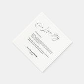 Serviette En Papier Notre histoire d'amour Mariage serviettes (Coin)