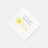 Serviette En Papier Notre Little Sunshine Premier Anniversaire (Coin)
