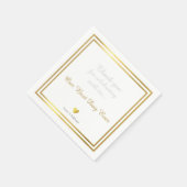 Serviette En Papier notre meilleure journée de mariage (Coin)