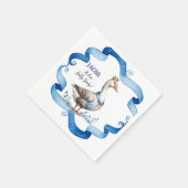 Serviette En Papier Notre Oie Silencieuse Tourne Un Garçon Anniversair (Coin)