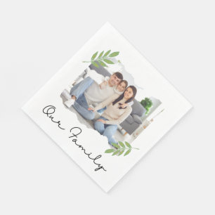 Serviette En Papier Notre Papier de famille Napkin