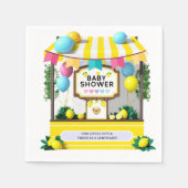 Serviette En Papier Notre Petit Baby shower À Citronade Cutie (Devant)