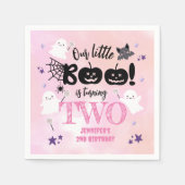 Serviette En Papier Notre Petit Boo A Deux Ans ! Anniversaire d'Hallow (Devant)