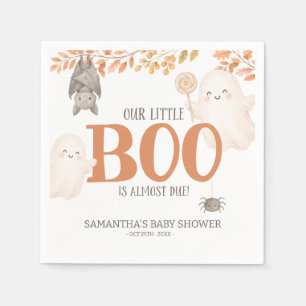 Serviette En Papier Notre petit Boo est presque là Baby Shower