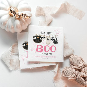 Serviette En Papier Notre petit Boo est presque là Baby Shower