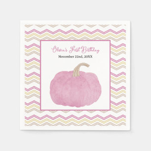 Serviette En Papier Notre Petit Citrouille Anniversaire