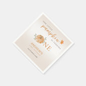 Serviette En Papier Notre Petit Citrouille Automne automne 1er anniver (Coin)
