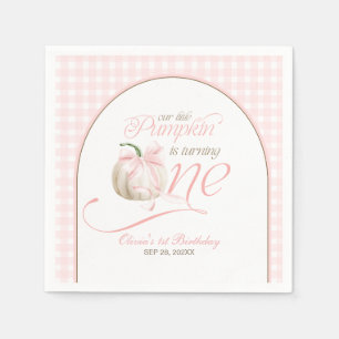 Serviette En Papier Notre Petit Citrouille Fait Son Premier Anniversai