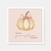 Serviette En Papier Notre petit Citrouille sur le chemin Baby shower d (Devant)