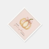 Serviette En Papier Notre petit Citrouille sur le chemin Baby shower d (Coin)