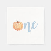 Serviette En Papier Notre Petit Citrouille Un pastel bleu premier anni (Devant)