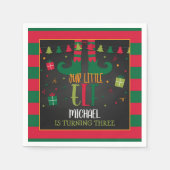 Serviette En Papier Notre Petit Elfe Anniversaire Serviettes - Blu (Devant)