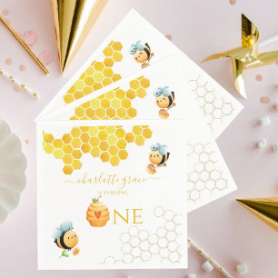 Serviette En Papier Notre petit miel est en train de tourner un Annive