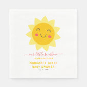 Serviette En Papier Notre petit papier Baby shower solaire souriant (Devant)
