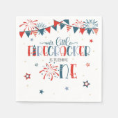 Serviette En Papier Notre petit pétard 1er Anniversaire papier (Devant)