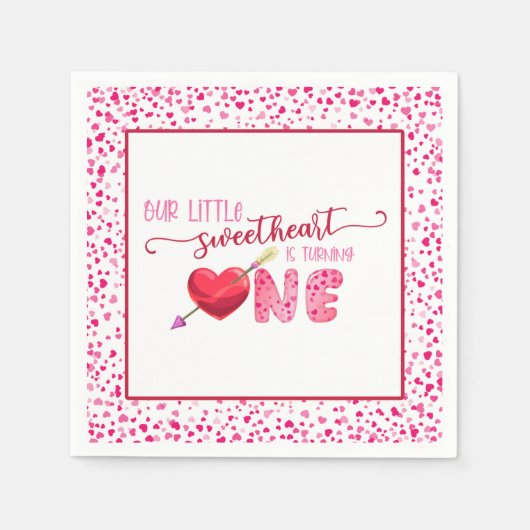 Serviette En Papier Notre petite amoureuse tourne une serviette - WH (Devant)