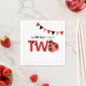 Serviette En Papier Notre Petite Dame a Deux Ans Ladybug (En situation)