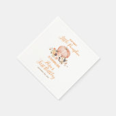Serviette En Papier Notre petite douce citrouille 1er anniversaire flo (Coin)
