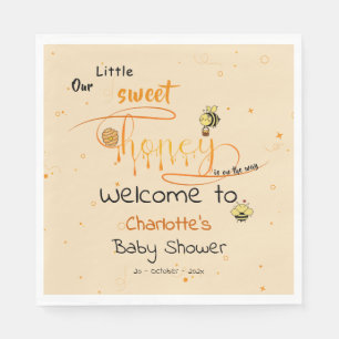 Serviette En Papier Notre petite douceur au miel arrive Baby Shower
