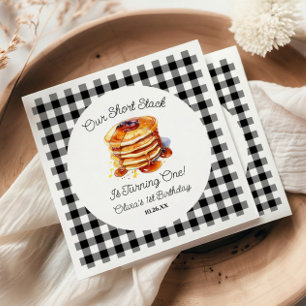 Serviette En Papier Notre petite pile de crêpes petit déjeuner fête d'