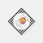 Serviette En Papier Notre petite pile Pancakes Petit-déjeuner Annivers (Coin)
