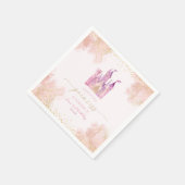 Serviette En Papier Notre petite princesse Château Royal Fête d'annive (Coin)