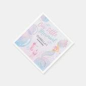 Serviette En Papier Notre Petite Sirène Papier d'Anniversaire Napkin (Coin)